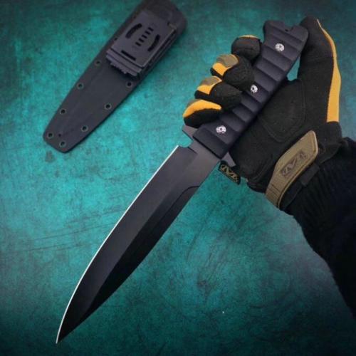 Russian Black Phoenix Tactical Knife - Black Titanium Edition