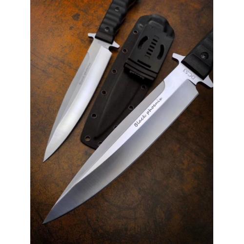 Russian Black Phoenix Tactical Knife with Satin Finish