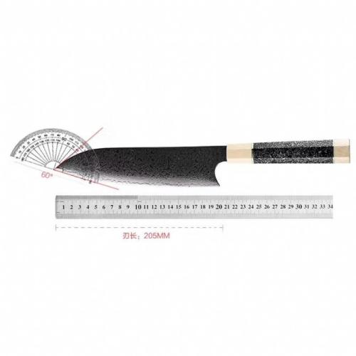Galaxy VG10 Damascus Chef\'s Knife (Rounded Tip)