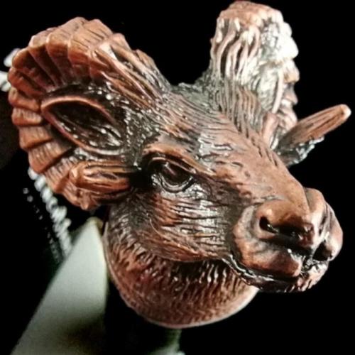 Zodiac Ram Head Knife
