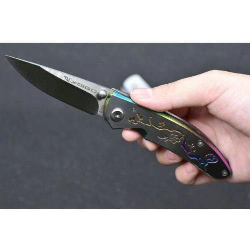 DIGD Steel Handle Tactical Folding Knife