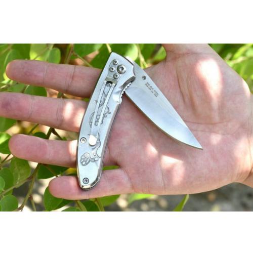 DIGD Steel Handle Tactical Folding Knife