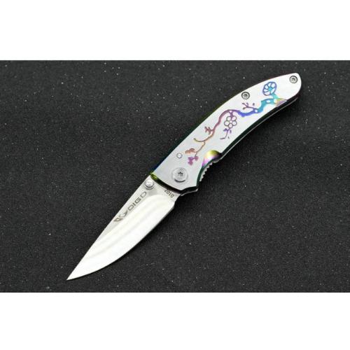 DIGD Steel Handle Tactical Folding Knife
