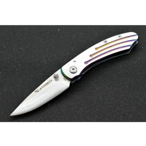 DIGD Steel Handle Tactical Folding Knife