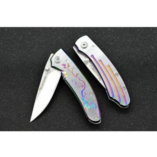 DIGD Steel Handle Tactical Folding Knife