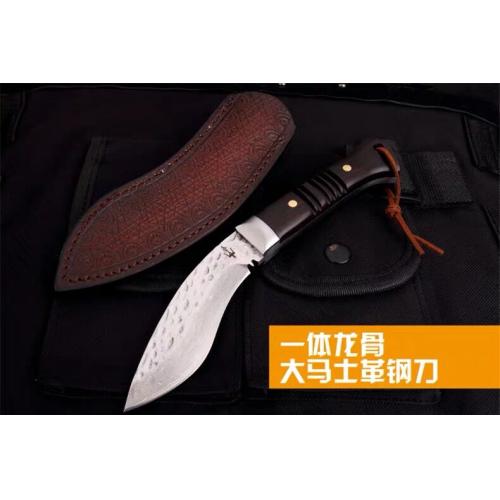 Nepalese Diamond Kukri with Damascus Steel