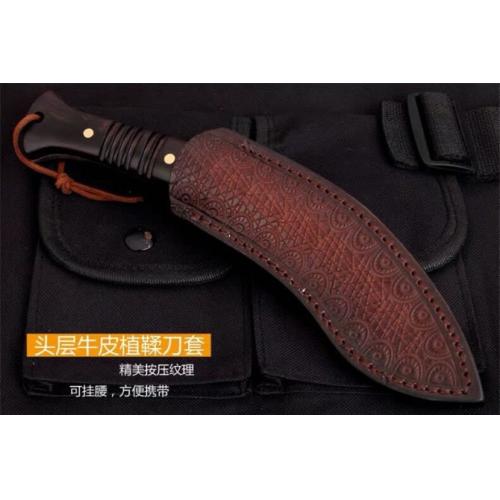 Nepalese Diamond Kukri with Damascus Steel