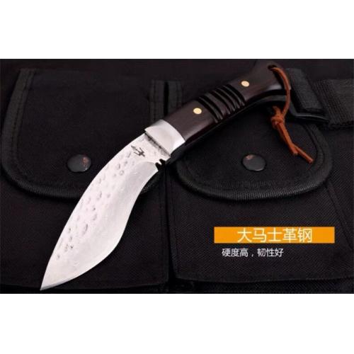 Nepalese Diamond Kukri with Damascus Steel