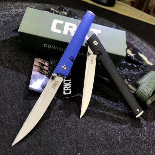 Columbia 7096 Folding Knife with Bearing, Available in Blue and Black Handles