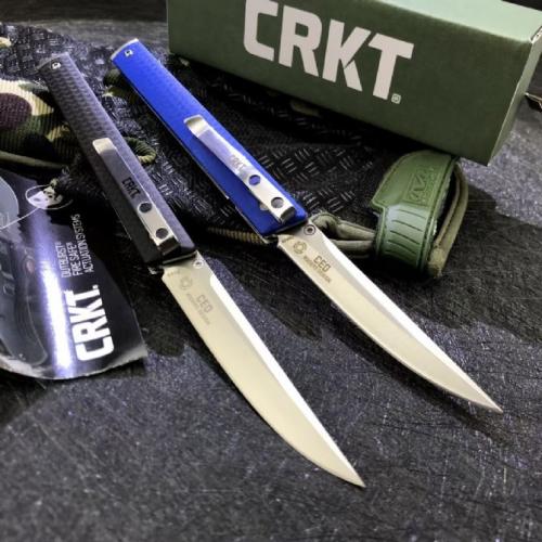 Columbia 7096 Folding Knife with Bearing, Available in Blue and Black Handles