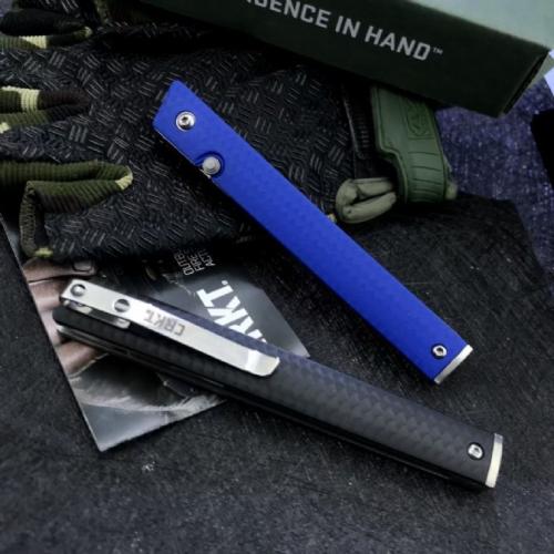 Columbia 7096 Folding Knife with Bearing, Available in Blue and Black Handles