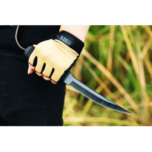 CRKT Hissatsu Black Tactical Fixed Blade Knife