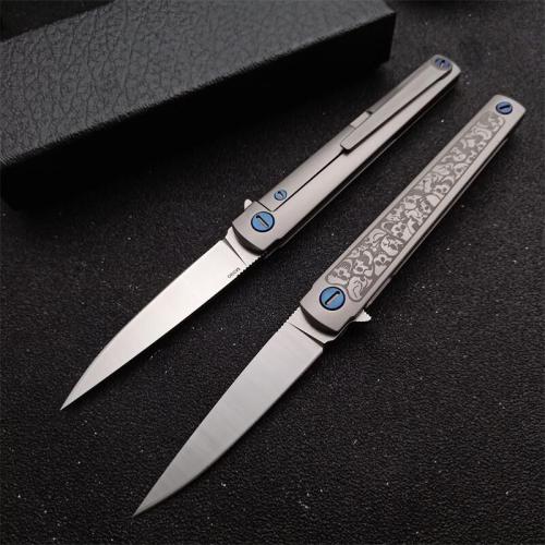 New Bee MS3 Titanium Handle Quick-Open Folding Knife
