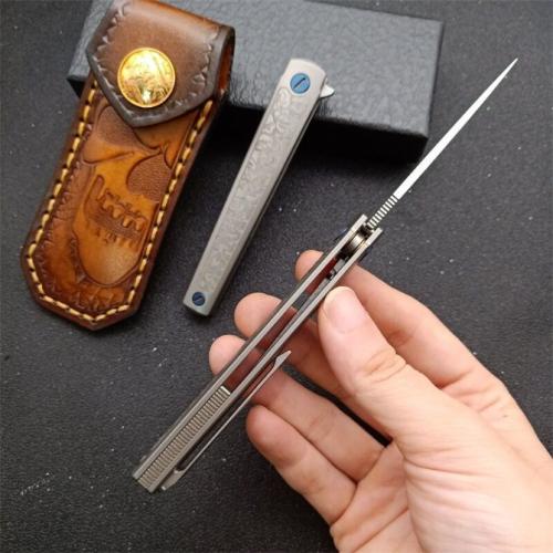 New Bee MS3 Titanium Handle Quick-Open Folding Knife