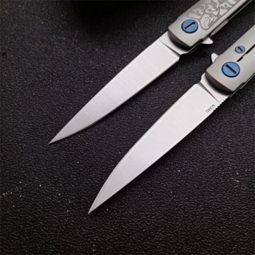 New Bee MS3 Titanium Handle Quick-Open Folding Knife