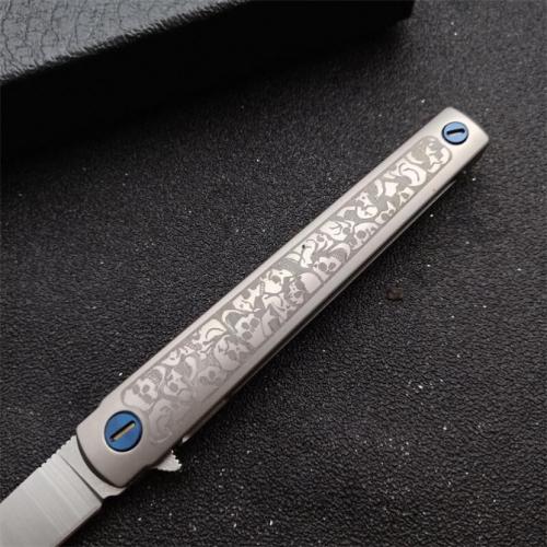 New Bee MS3 Titanium Handle Quick-Open Folding Knife