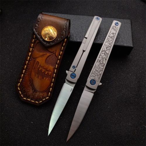 New Bee MS3 Titanium Handle Quick-Open Folding Knife