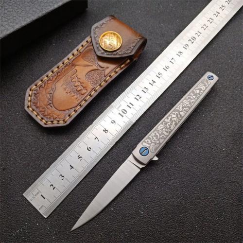 New Bee MS3 Titanium Handle Quick-Open Folding Knife