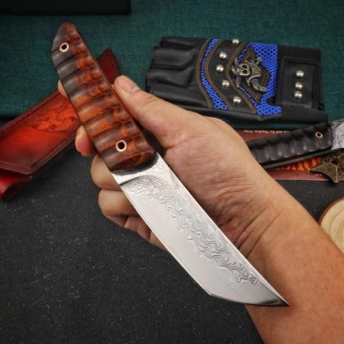 CAS VG10 Damascus Shadow Warrior Knife