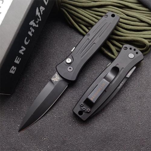 Benchmade 3551 Automatic Folding Knife with Black Blade