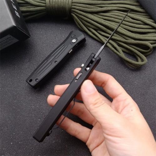 Benchmade 3551 Automatic Folding Knife with Black Blade