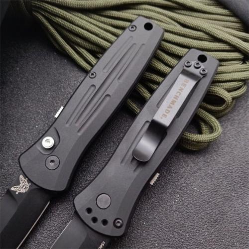 Benchmade 3551 Automatic Folding Knife with Black Blade