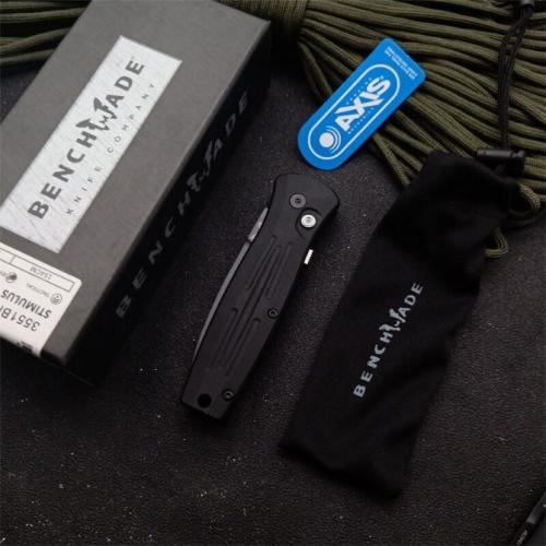 Benchmade 3551 Automatic Folding Knife with Black Blade