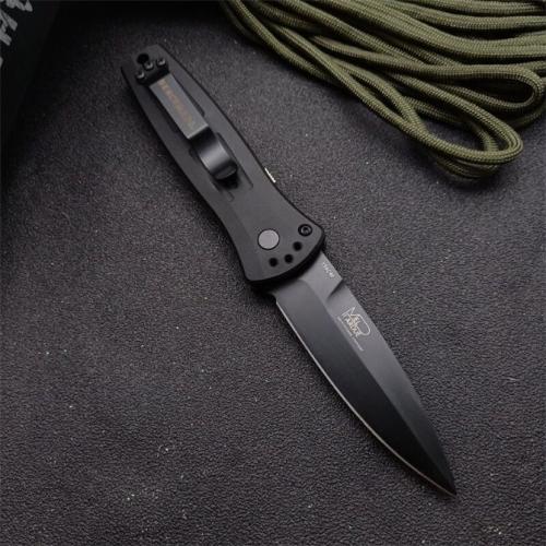 Benchmade 3551 Automatic Folding Knife with Black Blade