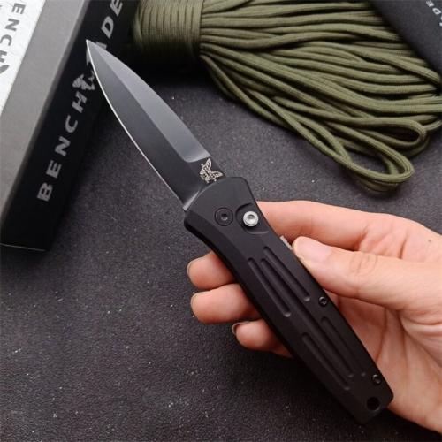 Benchmade 3551 Automatic Folding Knife with Black Blade