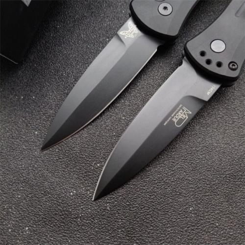 Benchmade 3551 Automatic Folding Knife with Black Blade