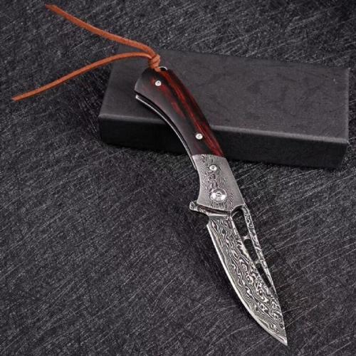 VG10 Damascus Supreme Folding Knife (Enhanced Edition)