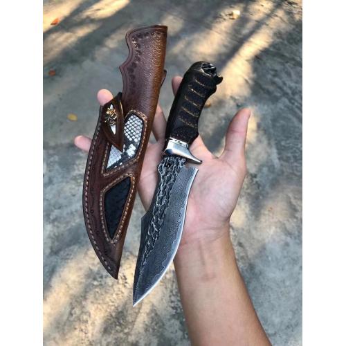 Black Knight Handmade Damascus Knife