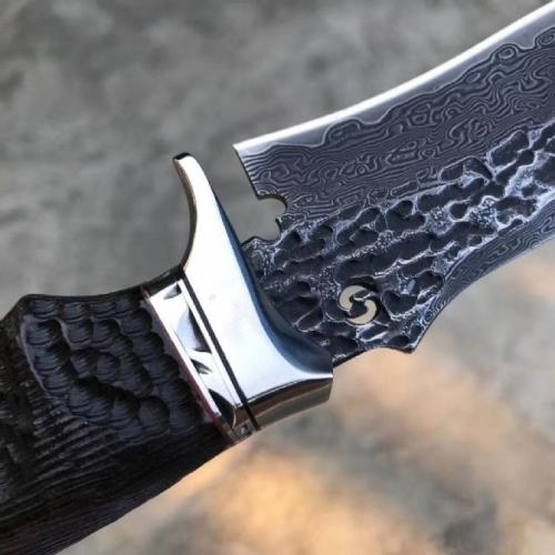 Black Knight Handmade Damascus Knife