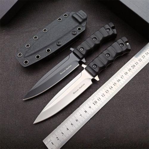 Compact Russian Black Phoenix Tactical Knife (Satin & Black Titanium)