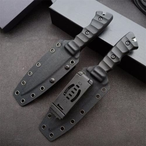 Compact Russian Black Phoenix Tactical Knife (Satin & Black Titanium)