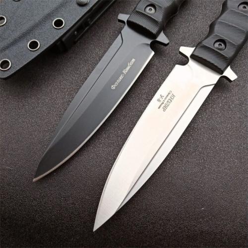 Compact Russian Black Phoenix Tactical Knife (Satin & Black Titanium)