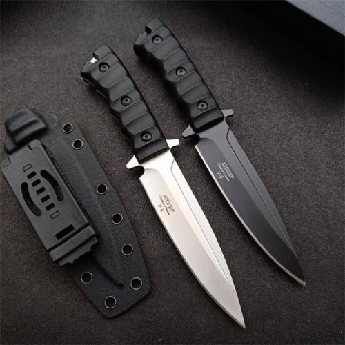 Compact Russian Black Phoenix Tactical Knife (Satin & Black Titanium)