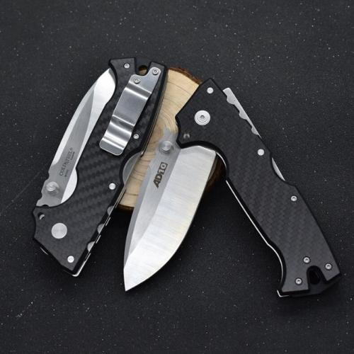 Cold Steel AD-10 Tactical Folding Knife with M390 Steel and Carbon Fiber Handle