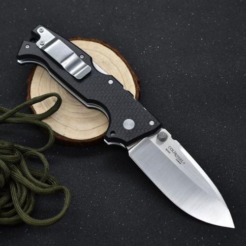 Cold Steel AD-10 Tactical Folding Knife with M390 Steel and Carbon Fiber Handle