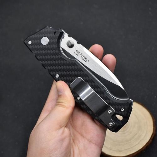 Cold Steel AD-10 Tactical Folding Knife with M390 Steel and Carbon Fiber Handle