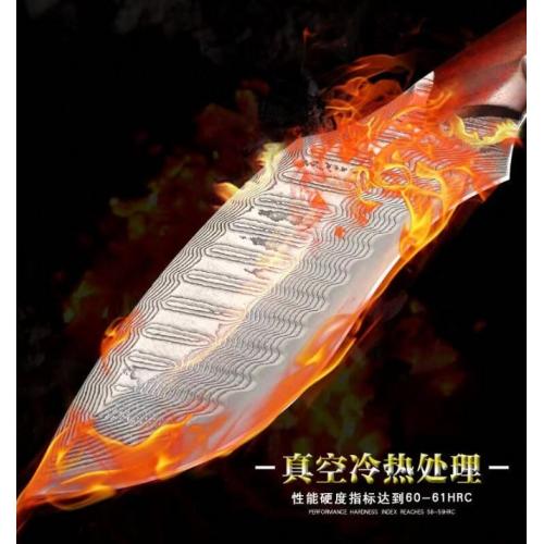 2021 Damascus Little Kukri Knife