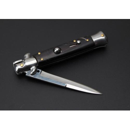 9-Inch Italian Stiletto with Kris Blade