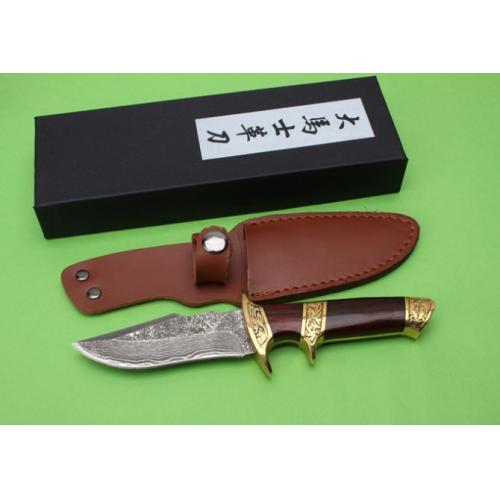 Damascus Thunder Hunting Knife