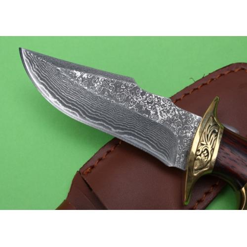 Damascus Thunder Hunting Knife