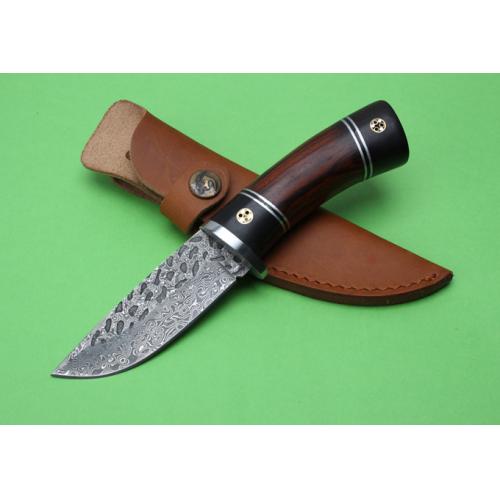Damascus Black Warrior Hunting Knife