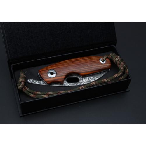 Thomas Toucan Damascus Folding Knife
