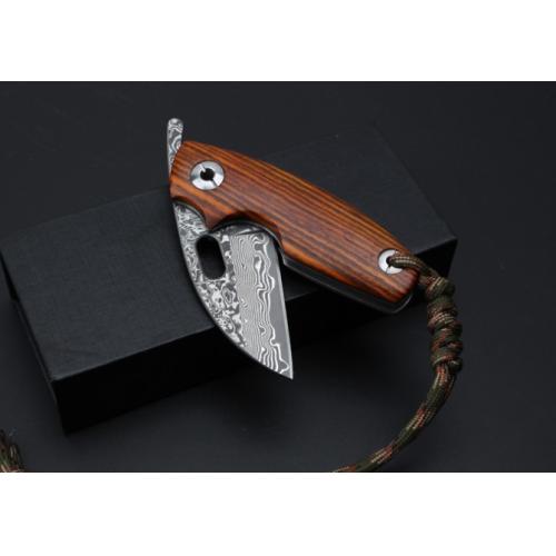 Thomas Toucan Damascus Folding Knife