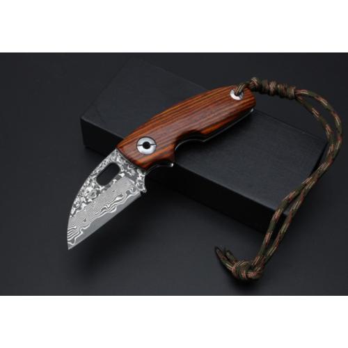 Thomas Toucan Damascus Folding Knife
