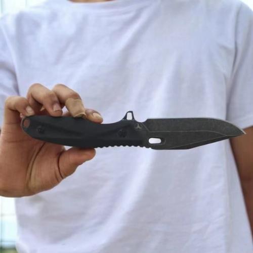 Cold Blade Po Jun crafted with imported DC53 steel, featuring an ultra-high hardness of 62 HRC.