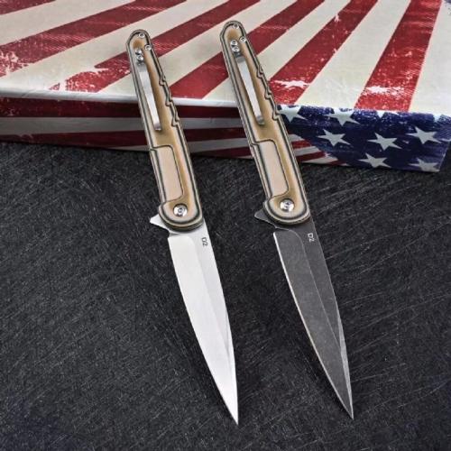 Green Battle Shark Folding Knife - Crafted from Authentic D2 Steel